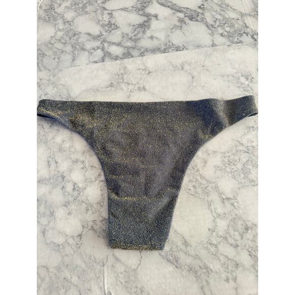 Aerie-Swimwear-large-blue-cheeky-bottoms-sparkly - Picture 2 of 3